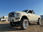 Maverick front bumper on a 2010-2018 Ram HD, shown in a custom white colour (ships in black powder coat)