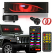 Single Pack LED Flexible Programmable Car Screen Light USB APP Control Devil's Eye Atmosphere 14.72x3.62in for Windshield Decoration