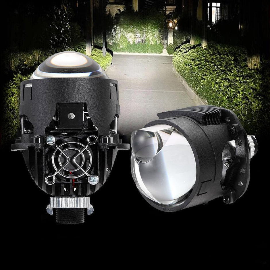 (2pcs/Set)2.5 Inch 90W 70W Hi/Lo Beam Bi-LED Laser Projector Lens Headlight S8 Series Non-Destructive Installation Projector Lens -S8 Laser