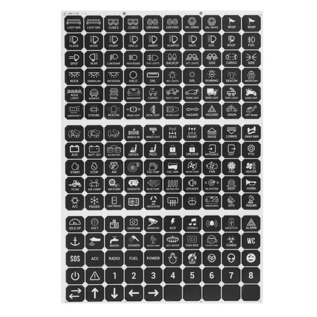 160 Universal Stickers for Switch Panel