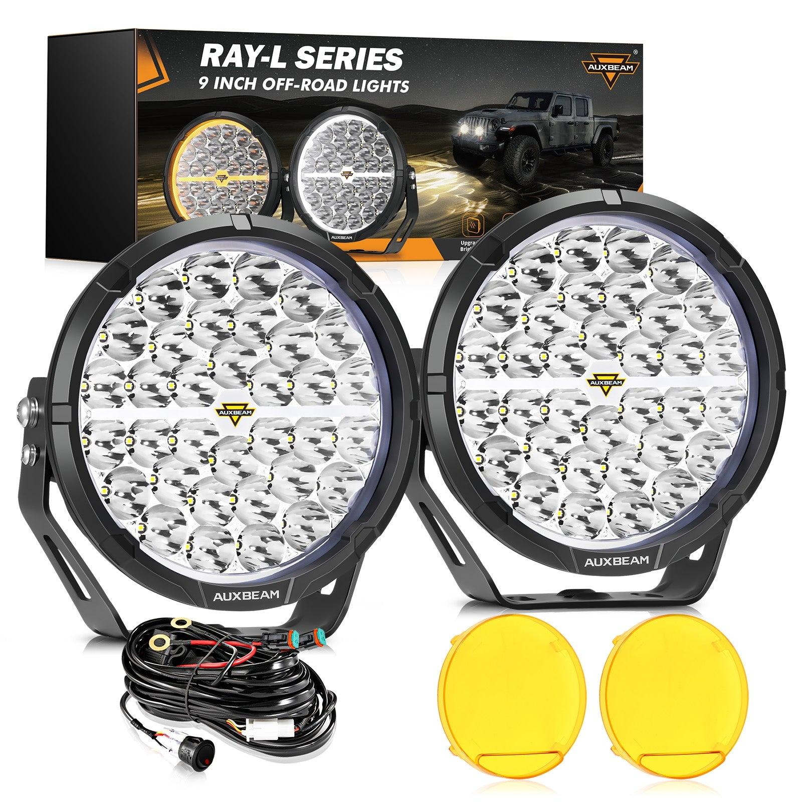 RAY-L Series | 9 Inch 318W 34180LM Dual DRL Offroad LED Driving Lights