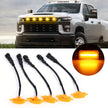 (5pcs/set) LED Front Grille Lights Raptor Style Amber Light Universal Car Modification