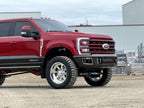 Maverick front base bumper in black powder coat on a 2023+ Ford F-350 Super Duty