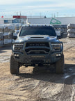 Maverick Grill Guard front bumper on a Ram HD, shown in a custom grey colour (ships in black powder coat)
