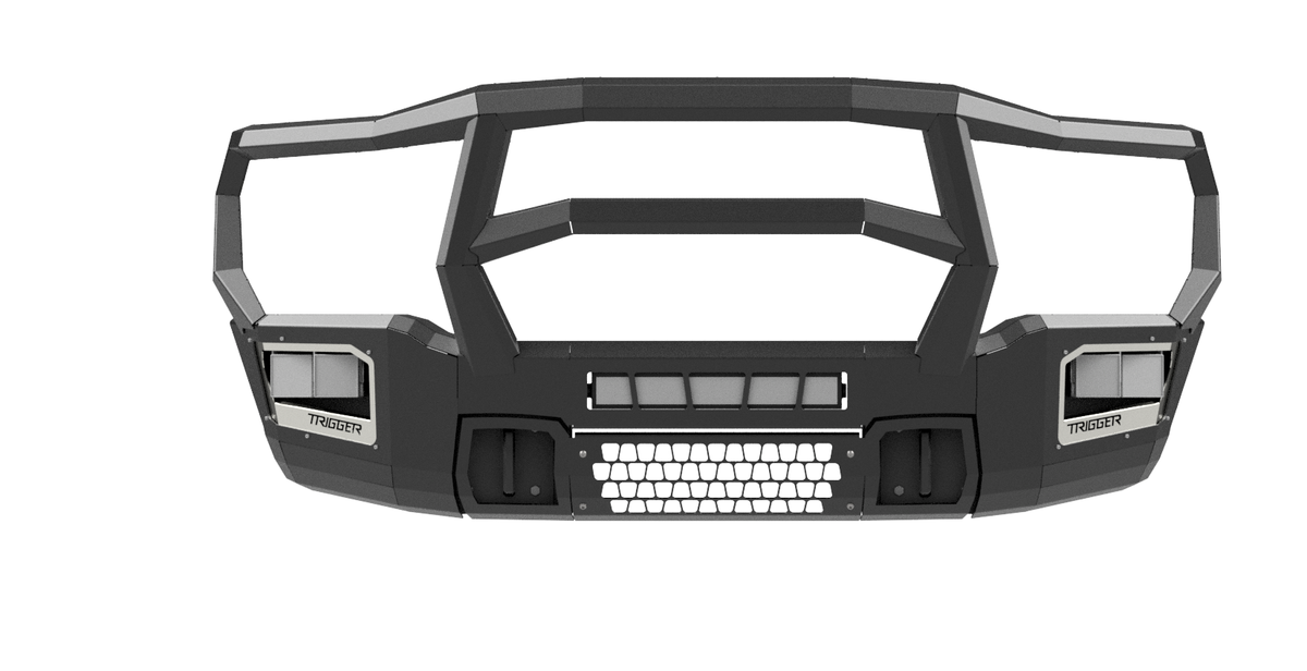 Maverick front bumper with Grill Guard and cross bar for 2019-2025 Ram HD in black powder coat
