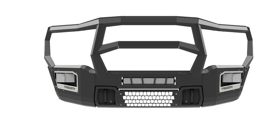 Maverick front bumper with Grill Guard and cross bar for 2019-2025 Ram HD in black powder coat