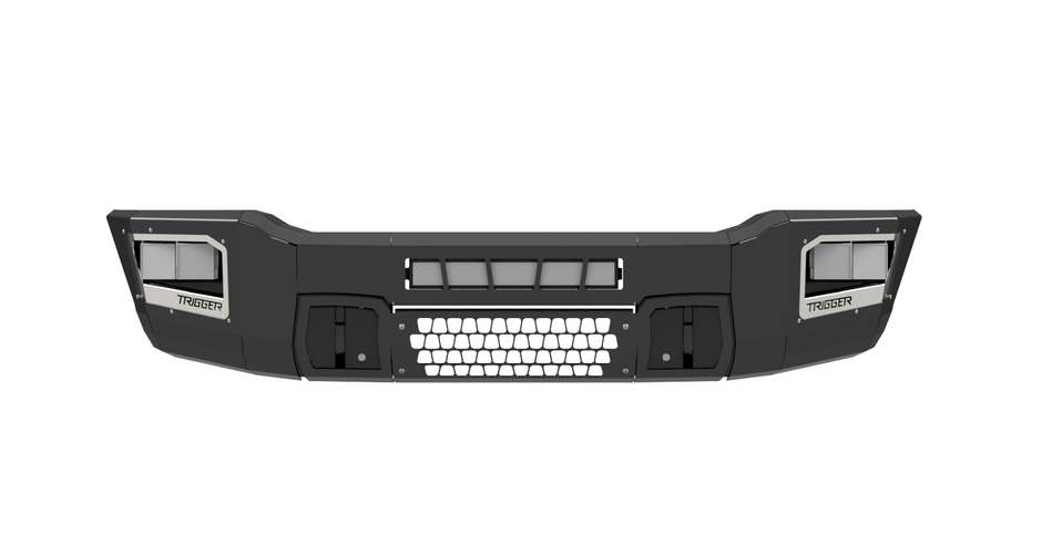 Maverick front base bumper for 2019-2025 Ram HD in black powder coat