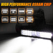 AR-800 RGB Switch Panel with APP+12 Inch 5D-PRO LED Light Bar, Toggle/ Momentary/ Pulsed Mode Supported