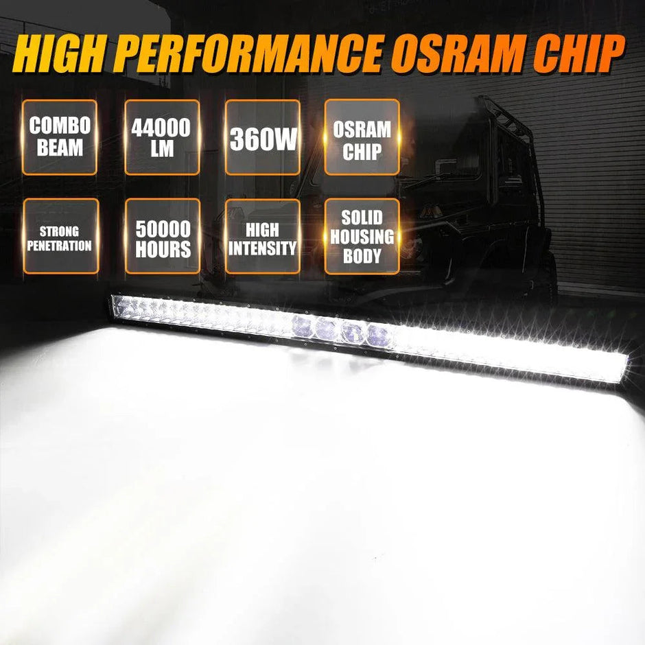 42 Inch 5D-PRO Series LED Light Bar & Car Roof Windshield LED Light Bar Mounting Bracket for 2014-2019 Can-Am Commander 1000 800 Models