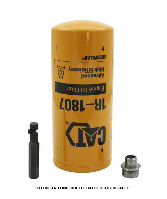 2001-2019 Duramax CAT Oil Filter Adapter Conversion Kit (DUR-OIL-A064)