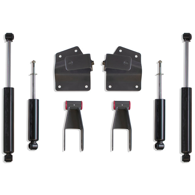 1999-2006 SILVERADO/SIERRA 1500 2WD 4" REAR LOWERING BOX KIT (SPINDLE DROP)