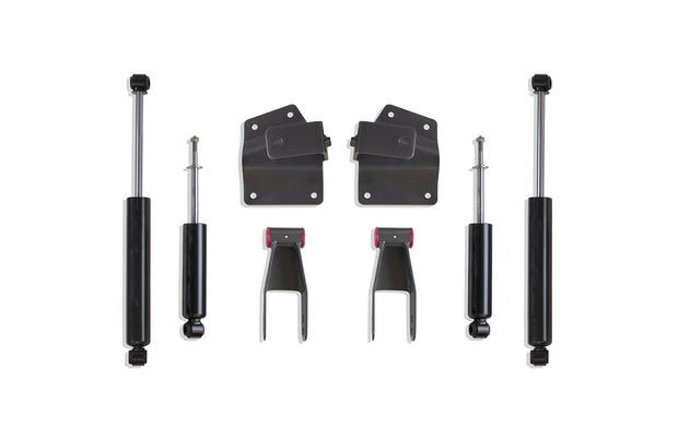 1999-2006 SILVERADO/SIERRA 1500 2WD 4" REAR LOWERING BOX KIT (SPINDLE DROP)