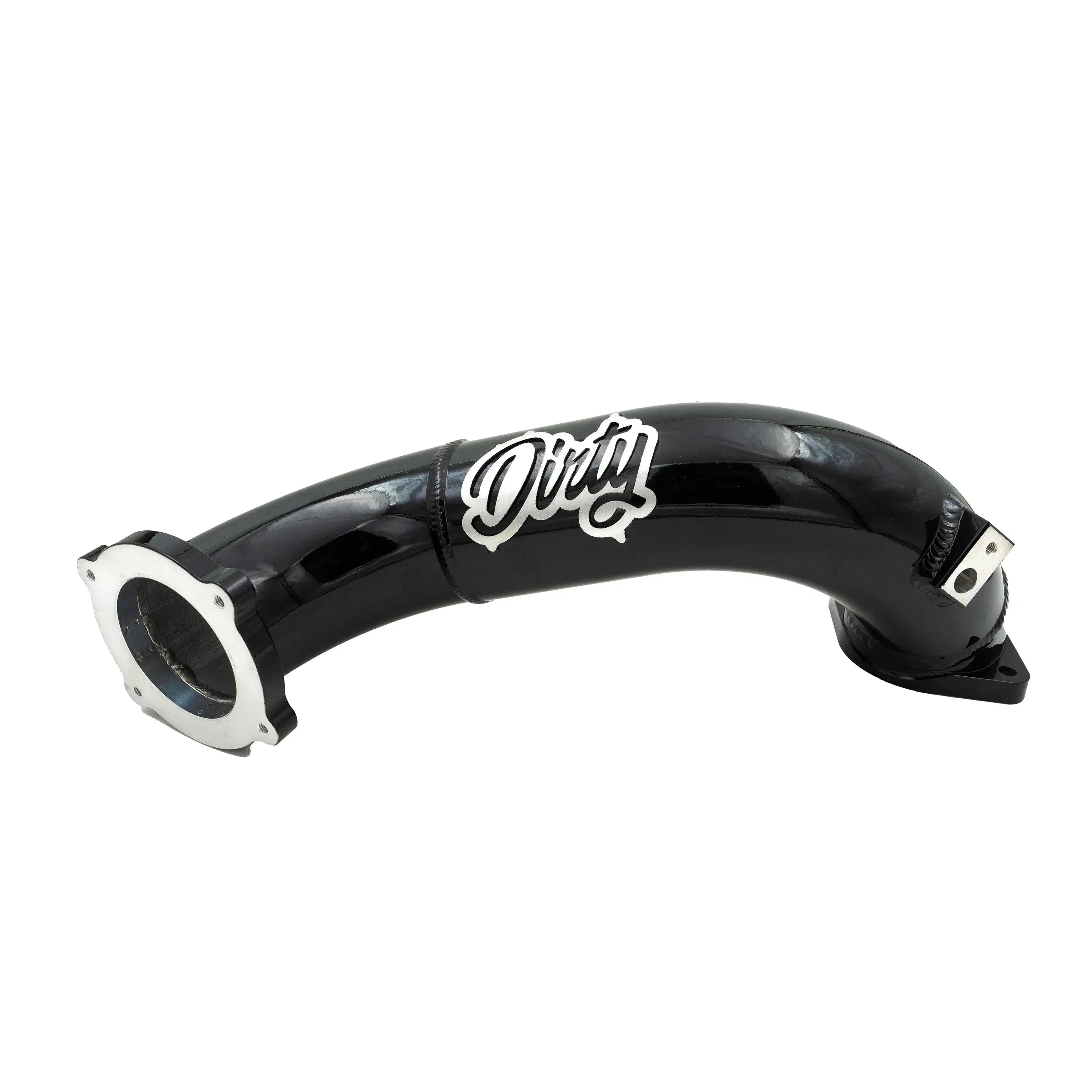 2011-2016 Duramax Dirty Cold Side Crossover Pipe w/ Throttle Valve (LML-INT-A029)