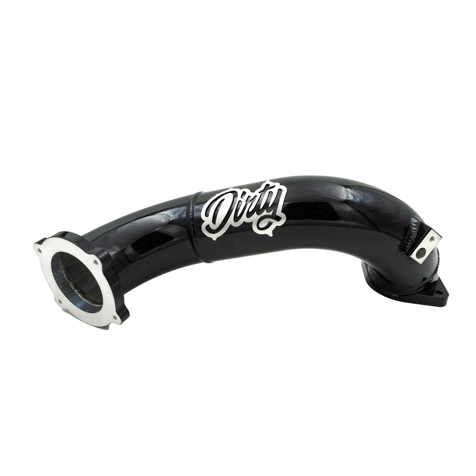 2011-2016 Duramax Dirty Cold Side Crossover Pipe w/ Throttle Valve (LML-INT-A029)