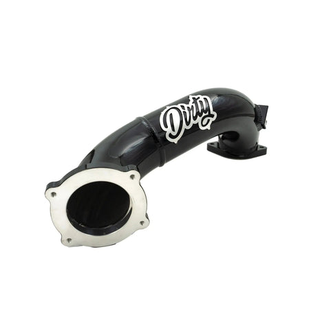 2011-2016 Duramax Dirty Cold Side Crossover Pipe w/ Throttle Valve (LML-INT-A029)