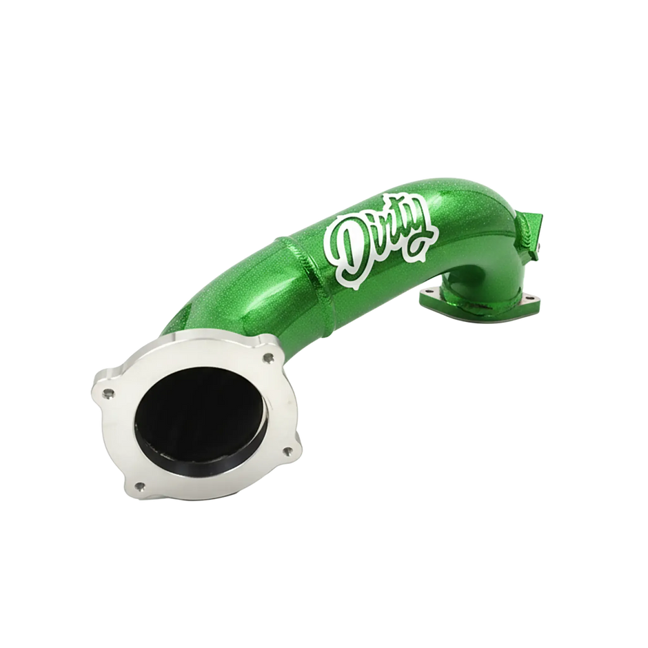 2011-2016 Duramax Dirty Cold Side Crossover Pipe w/ Throttle Valve (LML-INT-A029)