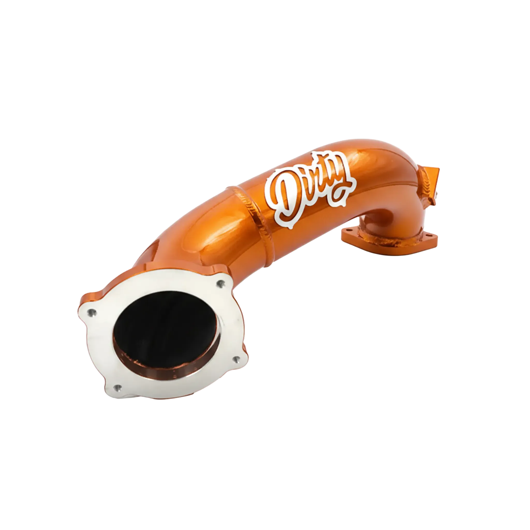 2011-2016 Duramax Dirty Cold Side Crossover Pipe w/ Throttle Valve (LML-INT-A029)