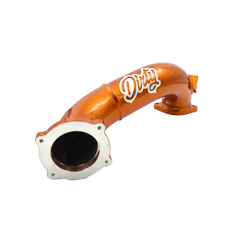 2011-2016 Duramax Dirty Cold Side Crossover Pipe w/ Throttle Valve (LML-INT-A029)
