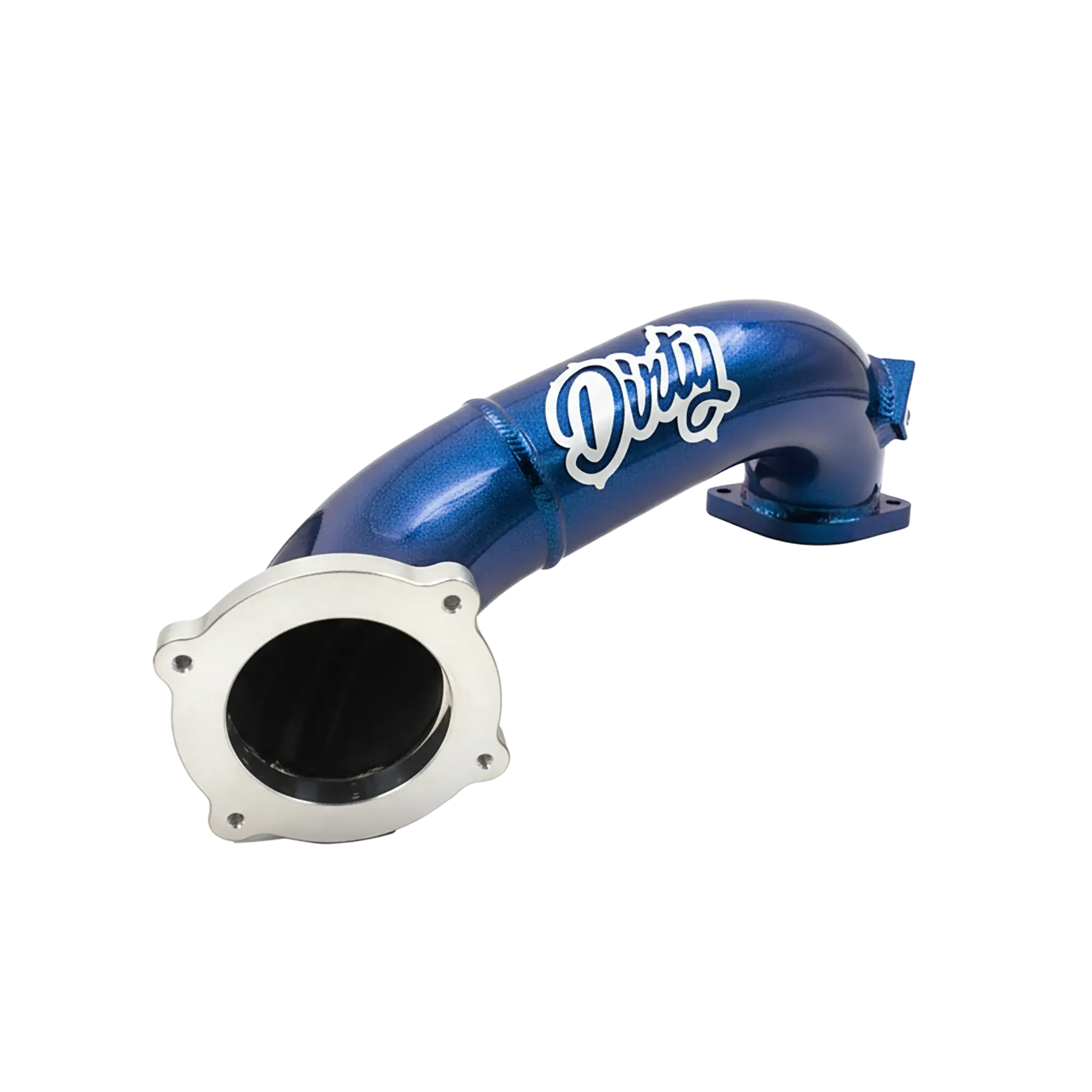 2011-2016 Duramax Dirty Cold Side Crossover Pipe w/ Throttle Valve (LML-INT-A029)