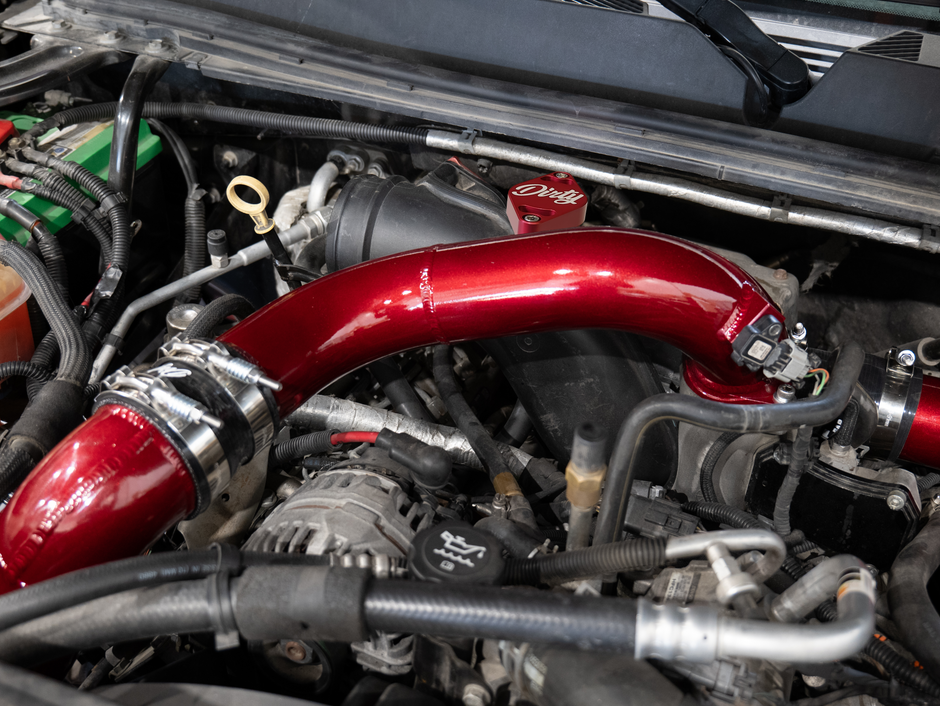 2011-2016 Duramax Dirty Cold Side Crossover Pipe w/o Throttle Valve (LML-INT-A027)