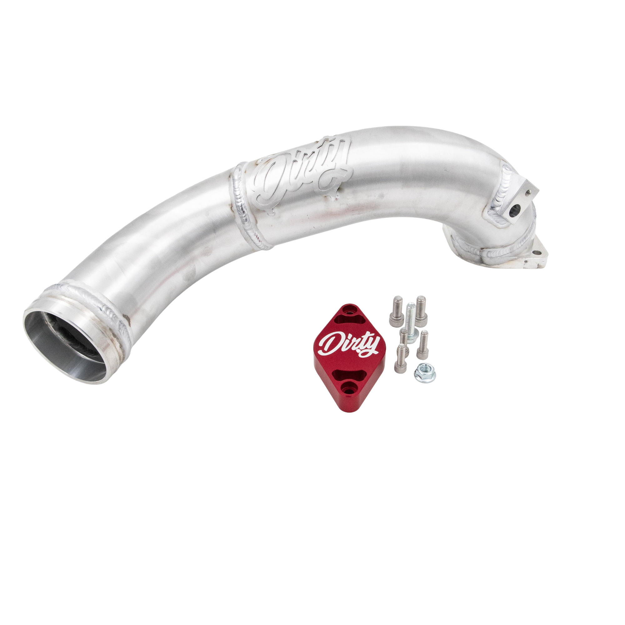 2011-2016 Duramax Dirty Cold Side Crossover Pipe w/o Throttle Valve (LML-INT-A027)