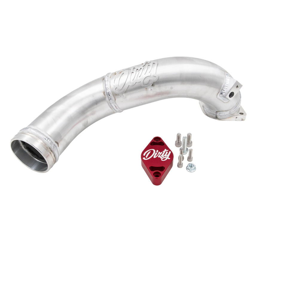 2011-2016 Duramax Dirty Cold Side Crossover Pipe w/o Throttle Valve (LML-INT-A027)