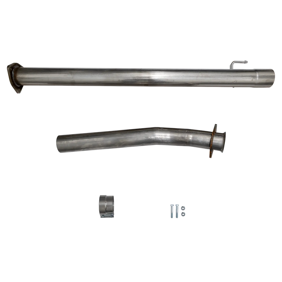 2011-2018 Powerstroke 4" SS Cat & DPF Delete Pipe (DDC-3F11)