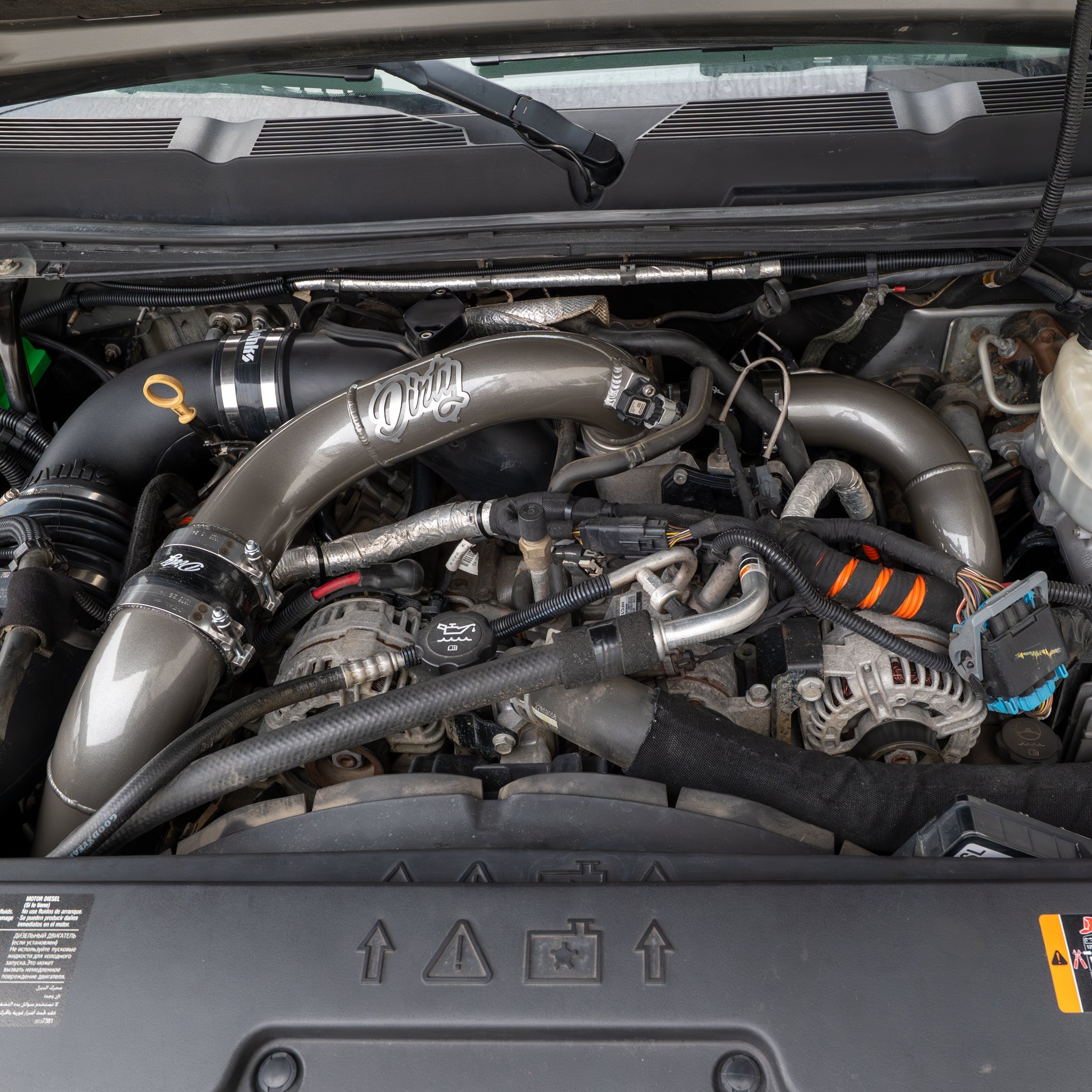 2012-2016 Duramax High Flow Dirty Intercooler Piping Kit (LML-INT-A150)