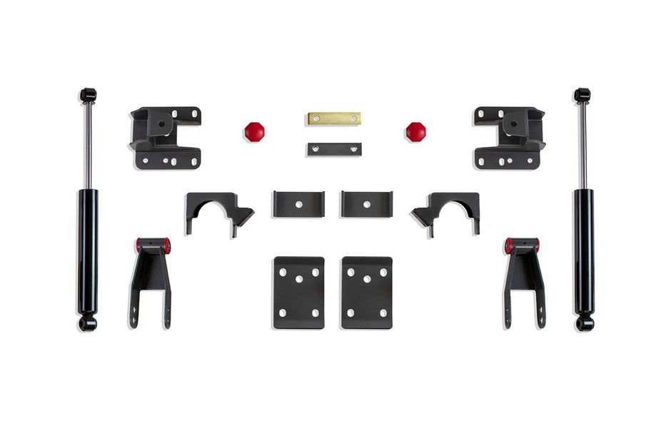 2007-2018 SILVERADO/SIERRA 1500 4" REAR LOWERING BOX KIT (NON MAGNERIDE)