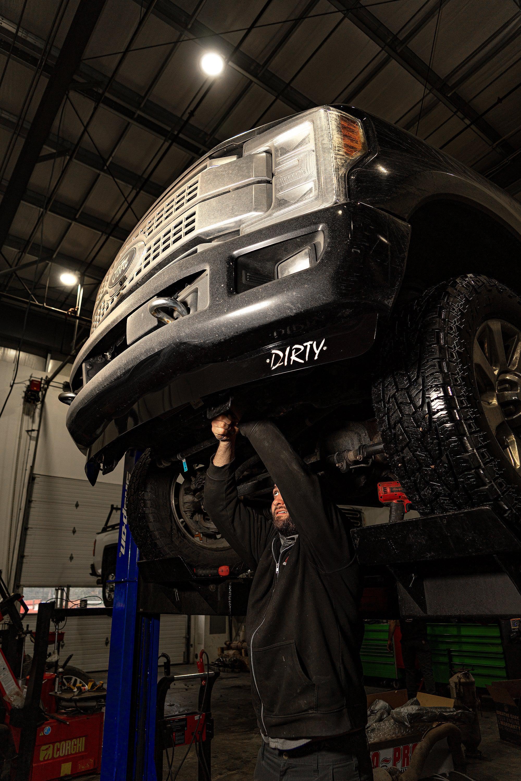 2017-2019 Powerstroke Dirty Front Valance (067-EXT-A017)
