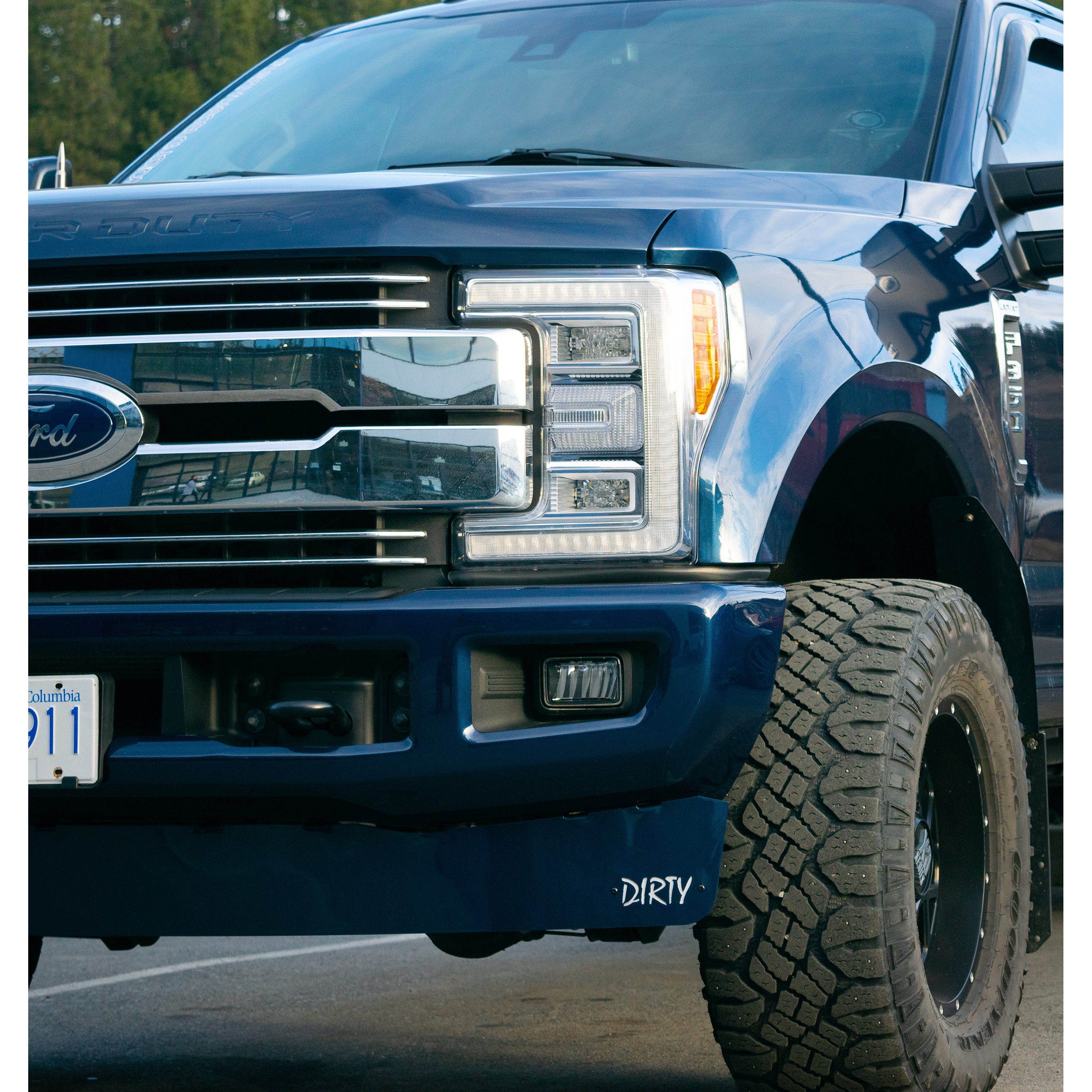 2017-2019 Powerstroke Dirty Front Valance (067-EXT-A017)