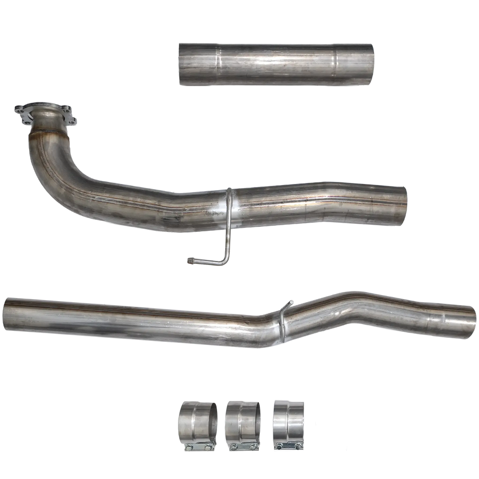2017-2023 Duramax 4" SS CAT & DPF Delete Pipe - No Muffler (DDC-3GM17)
