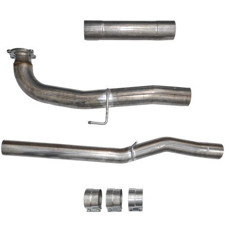 2017-2023 Duramax 4" SS CAT & DPF Delete Pipe - No Muffler (DDC-3GM17)
