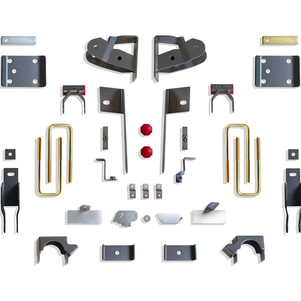 2019-2025 SILVERADO/SIERRA 1500 2WD/4WD 4" REAR LOWERING BOX KIT (ADAPTIVE RIDE MODELS)