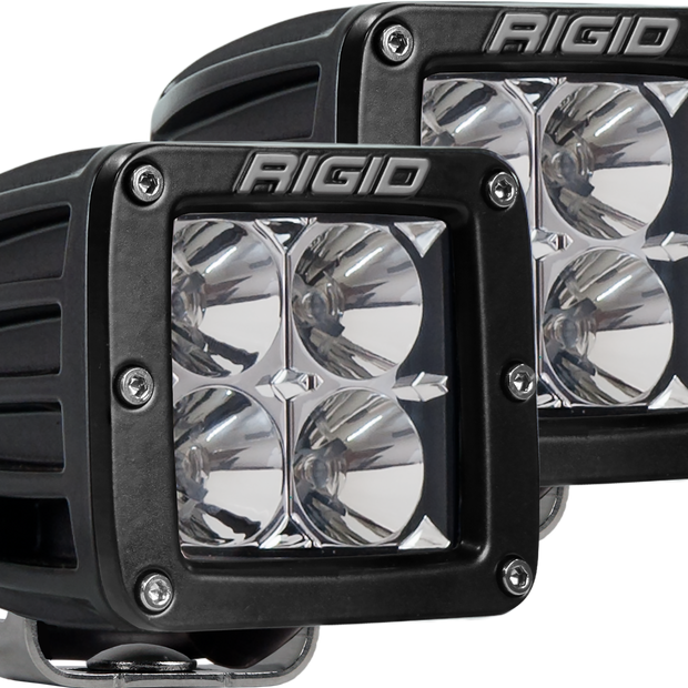 Flood Surface Mount Black Pair D-Series Pro RIGID Industries