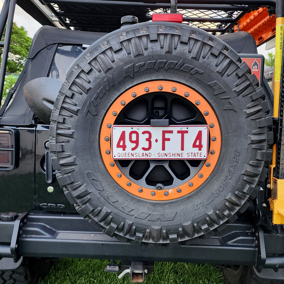 Tough Toys Universal 4WD & Caravan Rear License Plate Relocation Bracket