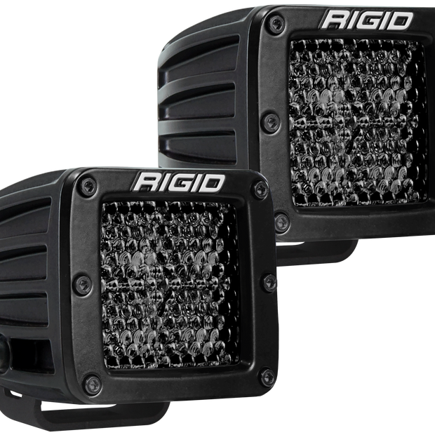 Spot Diffused Midnight Surface Mount Pair D-Series Pro RIGID Industries