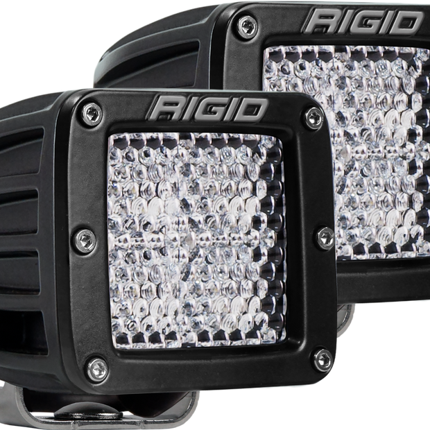 Diffused Surface Mount Black Pair D-Series Pro RIGID Industries