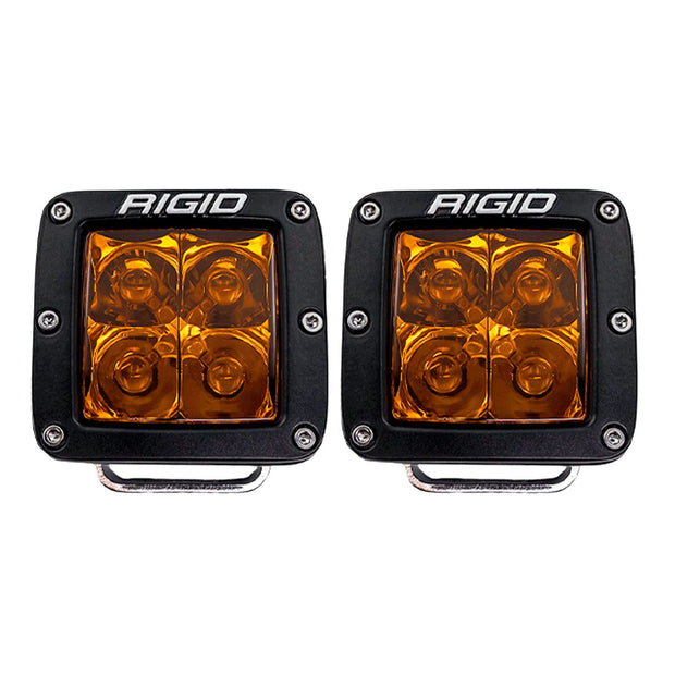 D-Series Spot with Amber PRO Lens Pair Rigid Industries