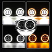 4 Inch 30w LED Fog Lights With White DRL+Amber Turn Signal For Jeep Wrangler 07-18 JK TJ LJ Front Bumper Lamp