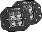 Flood Flush Mount Black Pair D-Series Pro RIGID Industries
