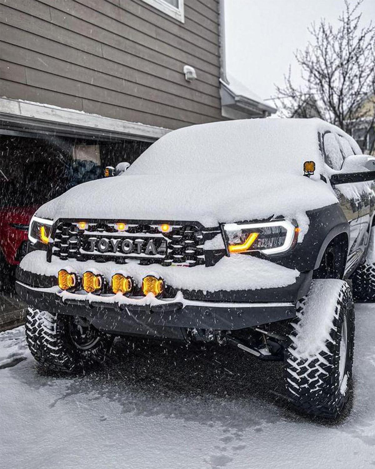 V-ULTRA Series | 5 Inch 172W LED Side Shooter Amber Pod Lights with Amber DRL