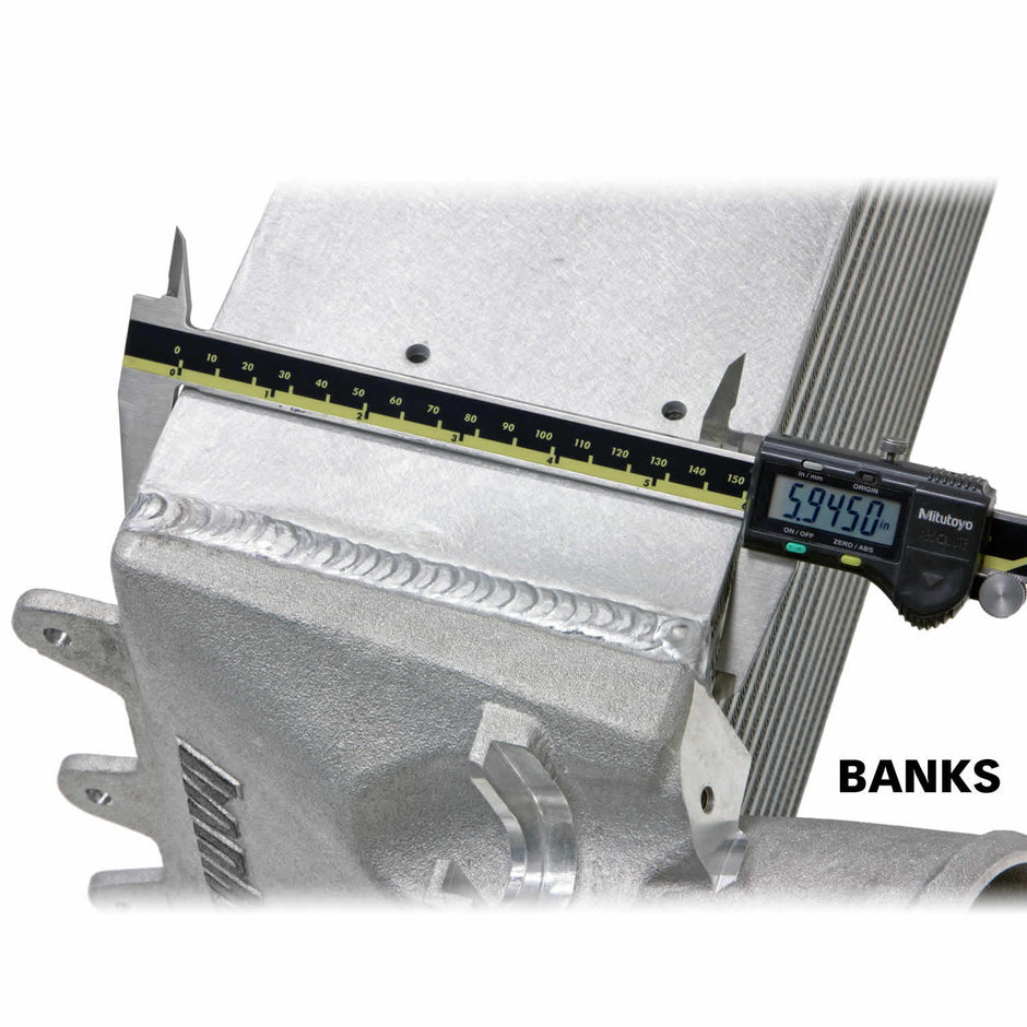 Intercooler Upgrade Includes Boost Tubes Natural Finish for 13-18 Ram 2500/3500 Cummins 6.7L Banks Power