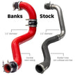 Boost Tube Upgrade Kit Fits 20-26 Chevy/GMC 2500/3500 6.6L Duramax, L5P Red Powdercoat Banks Power