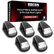 Ford 88-98 Superduty & 84-96 F-150 (5-Piece Set) Smoked Lens with White LED's