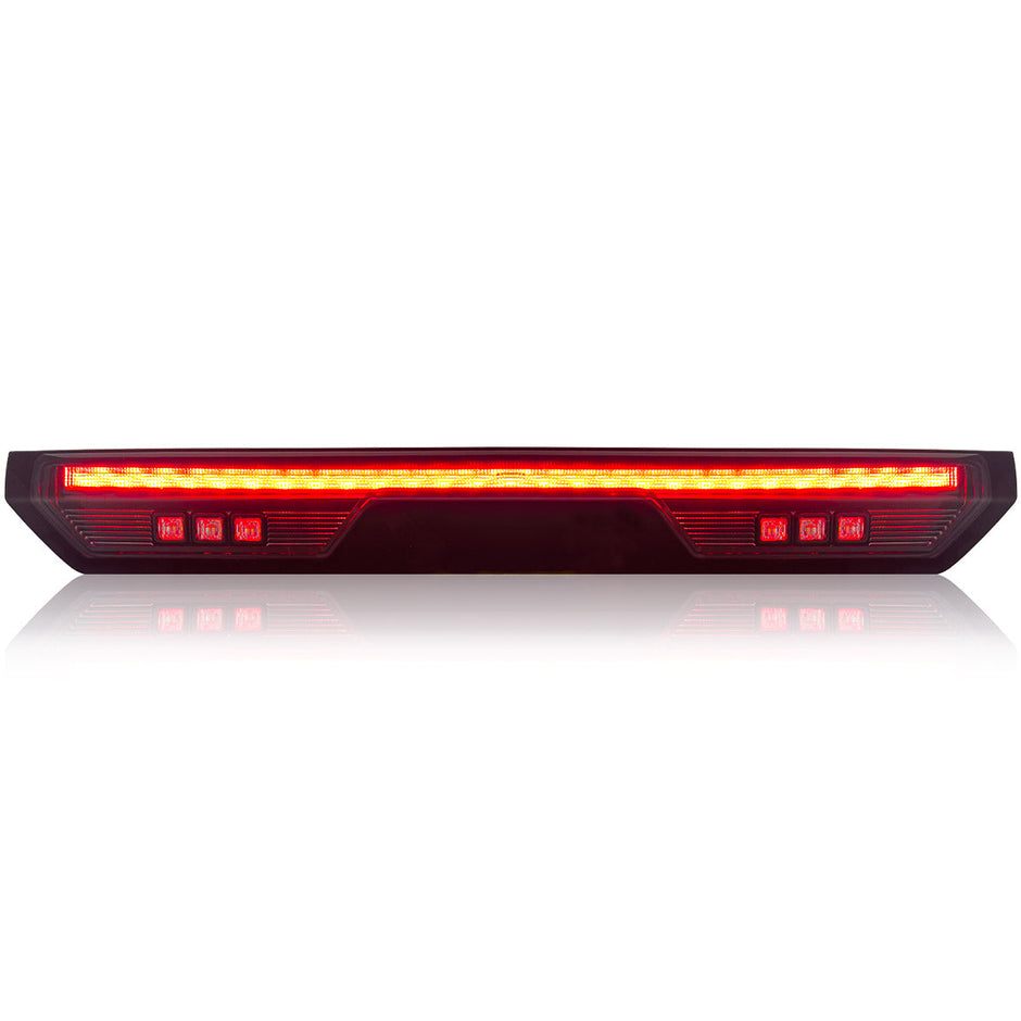 GMC & Chevy 19-24 Sierra & Silverado 1500 (4rd GEN) & 20-24 2500/3500 - ULTRA HIGH POWER Red LED 3rd Brake Light Kit w/ ULTRA HIGH POWER CREE XML White LED Cargo Lights- Smoked Lens - Image 3