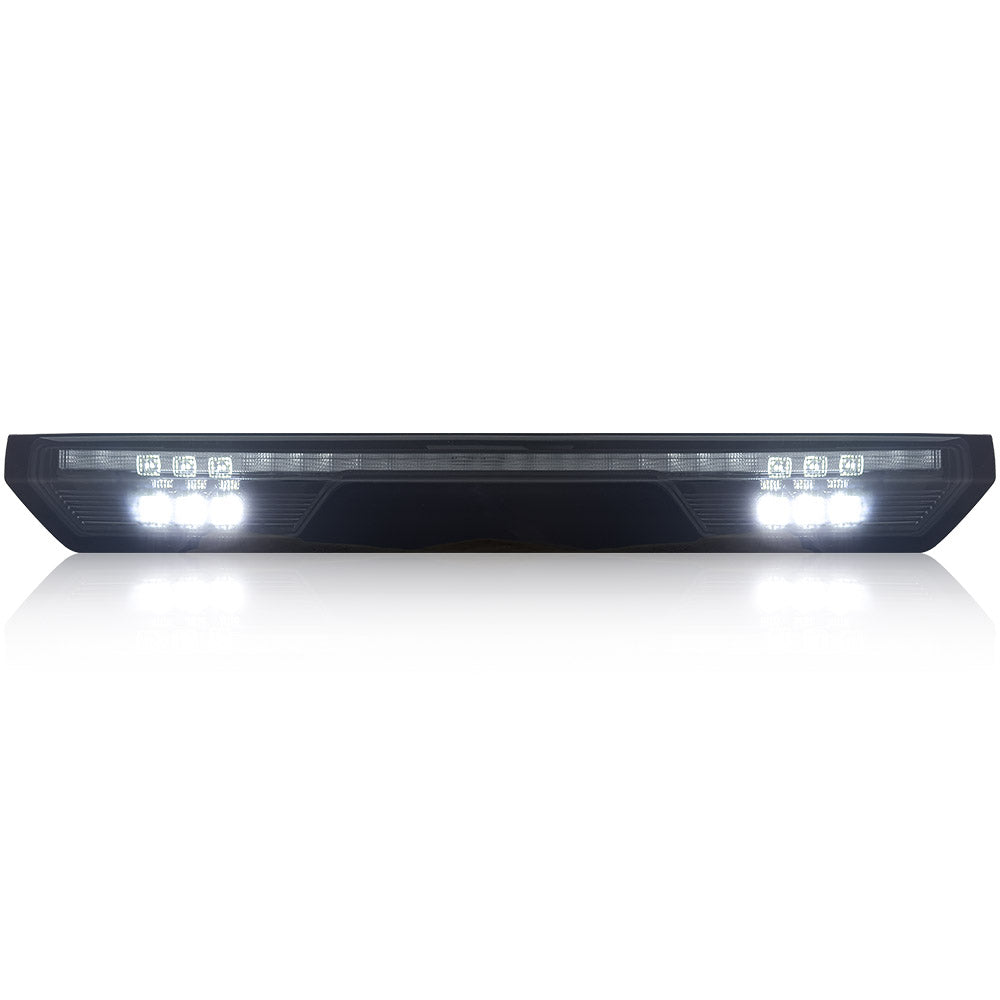 GMC & Chevy 19-24 Sierra & Silverado 1500 (4rd GEN) & 20-24 2500/3500 - ULTRA HIGH POWER Red LED 3rd Brake Light Kit w/ ULTRA HIGH POWER CREE XML White LED Cargo Lights- Smoked Lens - Image 4