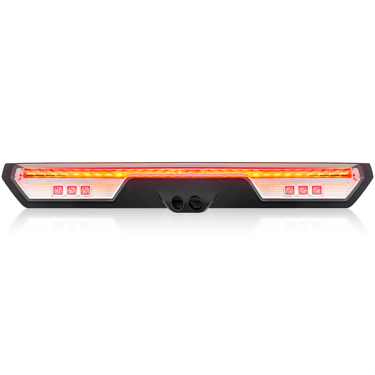 GMC & Chevy 19-24 Sierra & Silverado 1500 (4rd GEN) & 20-24 2500/3500 - ULTRA HIGH POWER Red LED 3rd Brake Light Kit w/ ULTRA HIGH POWER CREE XML White LED Cargo Lights (Replaces LED 3rd Brake Light with Cargo Bed Camera - ATTN: ONLY FITS Models which include 2 Cargo Bed Cameras in OEM 3rd Brake Light) - Clear Lens - Image 4