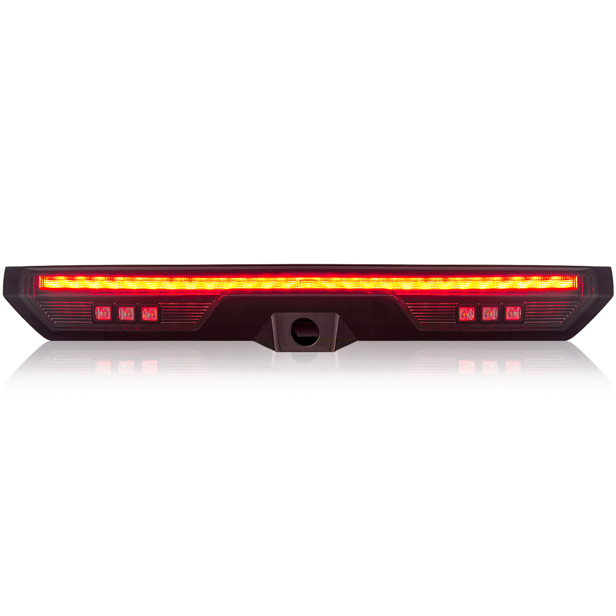 GMC & Chevy 19-24 Sierra & Silverado 1500 (4rd GEN) & 20-24 2500/3500 - ULTRA HIGH POWER Red LED 3rd Brake Light Kit w/ ULTRA HIGH POWER CREE XML White LED Cargo Lights (Replaces LED 3rd Brake Light with Cargo Bed Camera - ATTN: ONLY FITS Models which include Cargo Bed Camera in OEM 3rd Brake Light) - Smoked Lens - Image 3