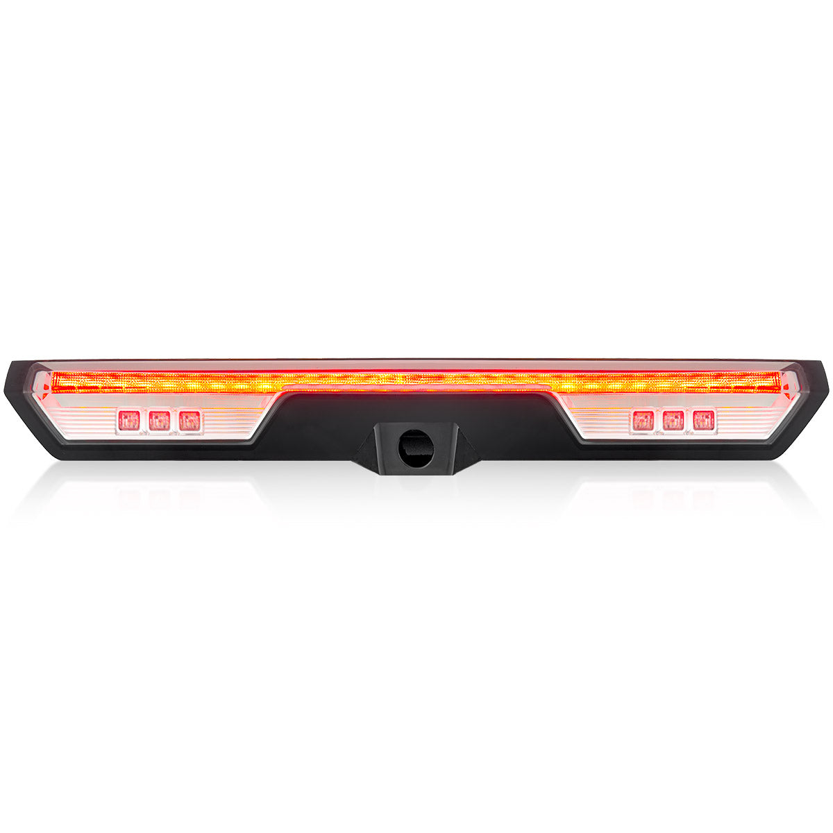 GMC & Chevy 19-24 Sierra & Silverado 1500 (4rd GEN) & 20-24 2500/3500 - ULTRA HIGH POWER Red LED 3rd Brake Light Kit w/ ULTRA HIGH POWER CREE XML White LED Cargo Lights (Replaces LED 3rd Brake Light with Cargo Bed Camera - ATTN: ONLY FITS Models which include Cargo Bed Camera in OEM 3rd Brake Light) - Clear Lens - Image 4